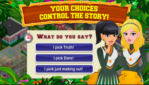 Screencap of a High School Story ad 